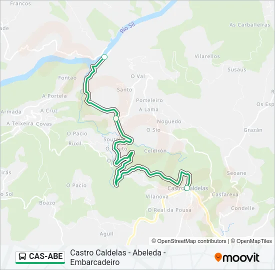 CAS-ABE Bus Line Map