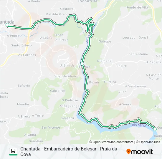 CHAN-COV Bus Line Map