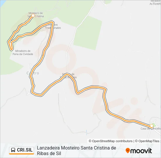 CRI.SIL Bus Line Map