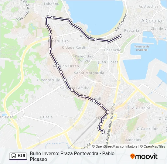 BUI Bus Line Map