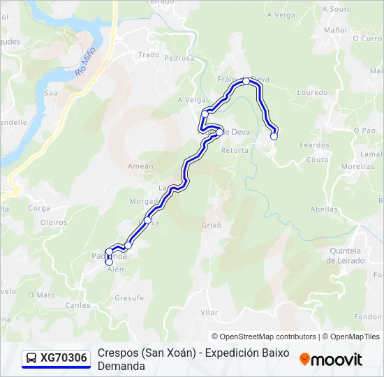XG70306 Bus Line Map