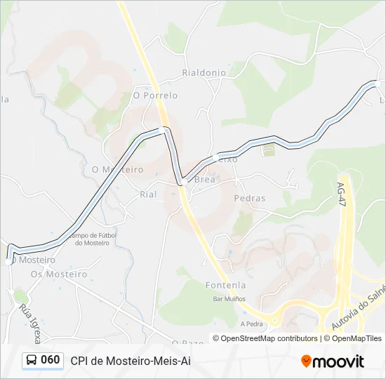 060 Bus Line Map
