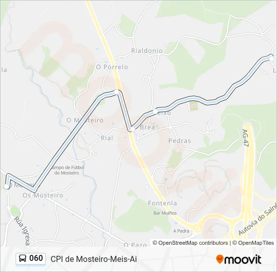 060 Bus Line Map