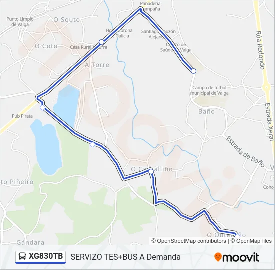 XG830TB Bus Line Map