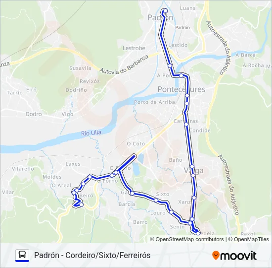 XG83012/31 Bus Line Map