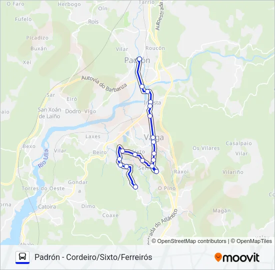 XG83012/31 Bus Line Map