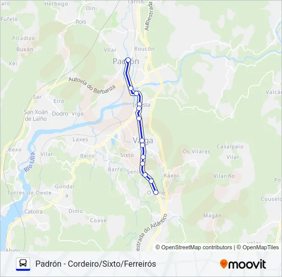 XG83012/31 Bus Line Map