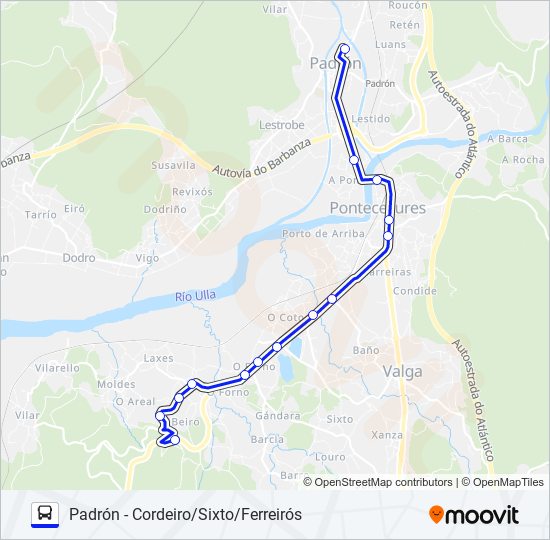 XG83012/31 bus Mapa de línia