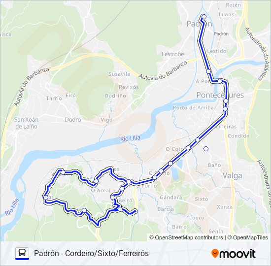 XG83012/31 bus Line Map