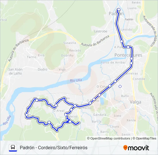 XG83012/31 Bus Line Map