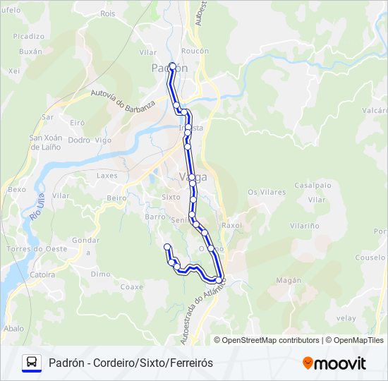 XG83012/31 bus Mapa de línia