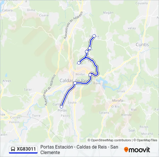 XG83011 Bus Line Map