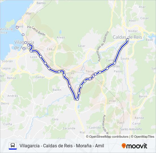 XG83001/9 bus Mapa de línia