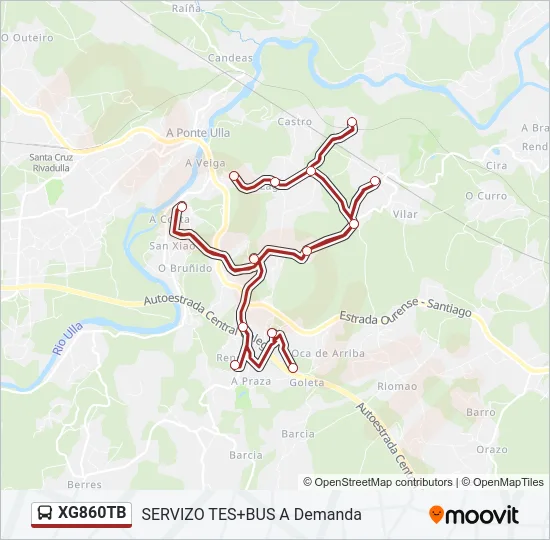 XG860TB Bus Line Map