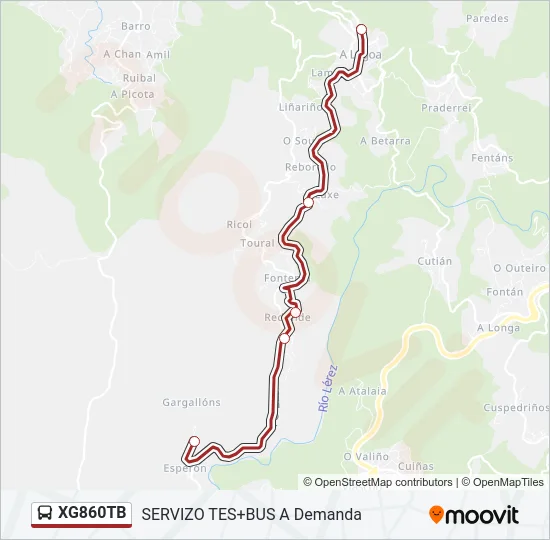XG860TB Bus Line Map