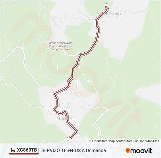 XG860TB Bus Line Map