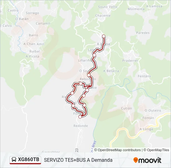 XG860TB Bus Line Map