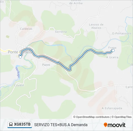 XG835TB Bus Line Map