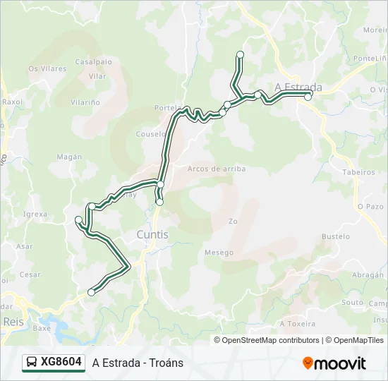 XG8604 Bus Line Map