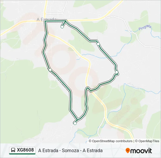 XG8608 Bus Line Map
