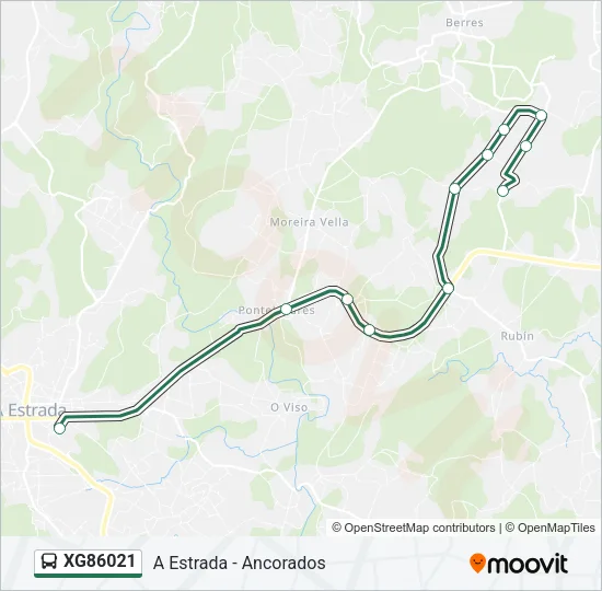 XG86021 Bus Line Map