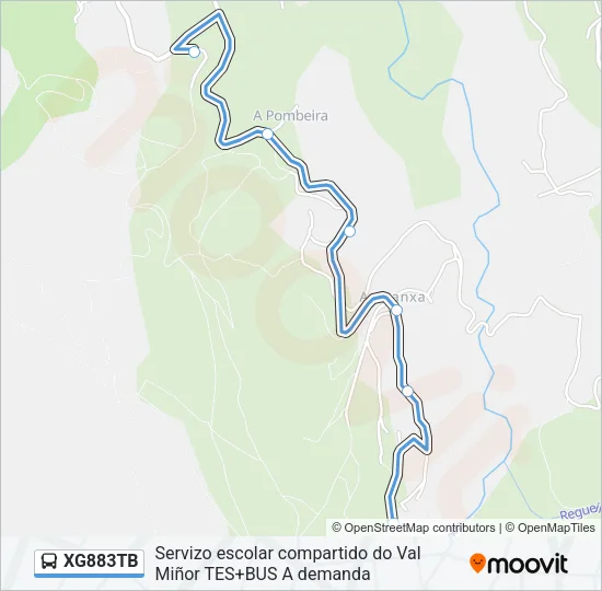 XG883TB Bus Line Map