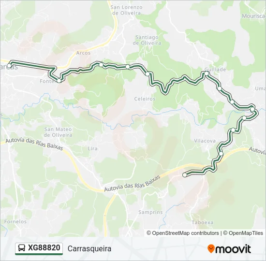 XG88820 Bus Line Map