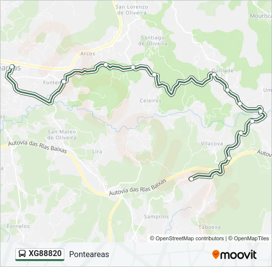 XG88820 Bus Line Map