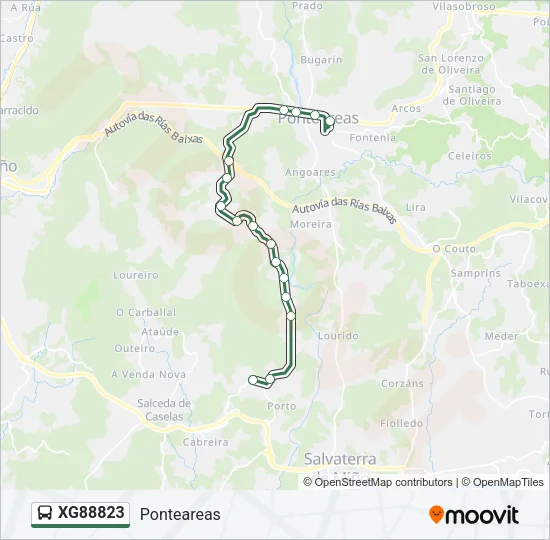 XG88823 Bus Line Map