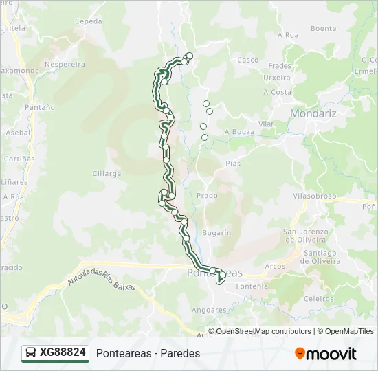 XG88824 Bus Line Map