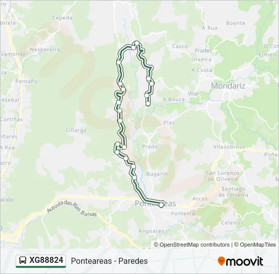 XG88824 Bus Line Map