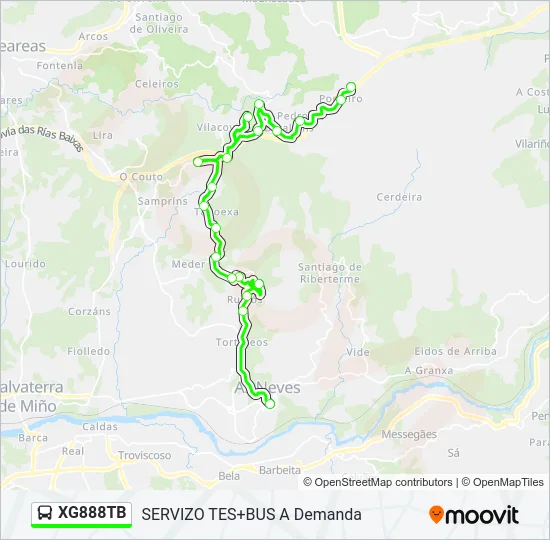 XG888TB Bus Line Map