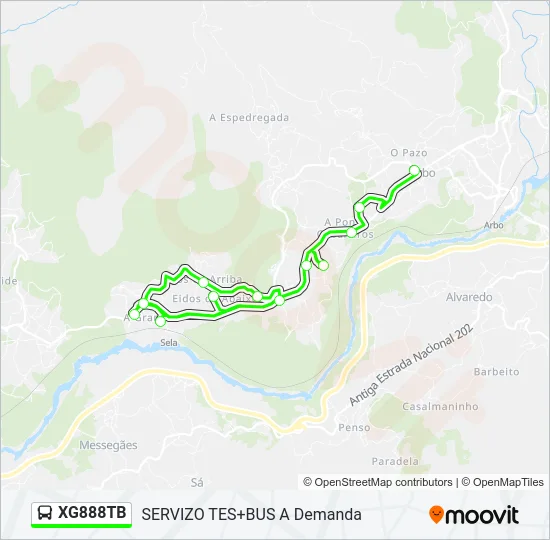 XG888TB Bus Line Map