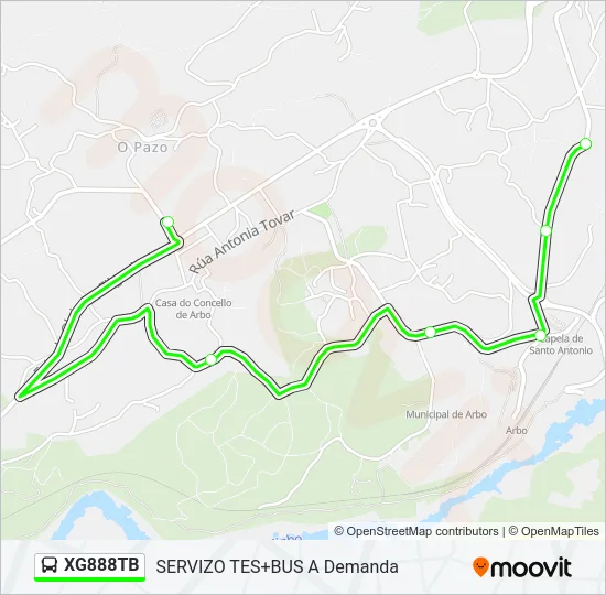XG888TB Bus Line Map
