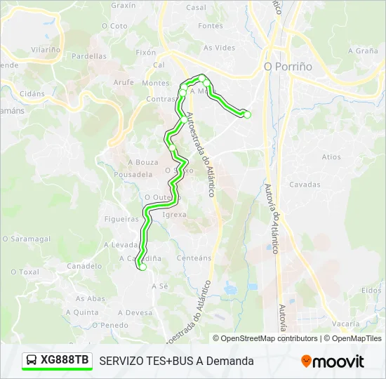 XG888TB Bus Line Map