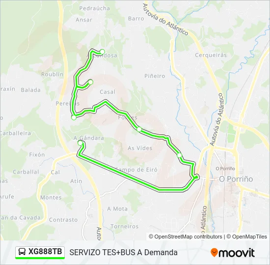 XG888TB Bus Line Map