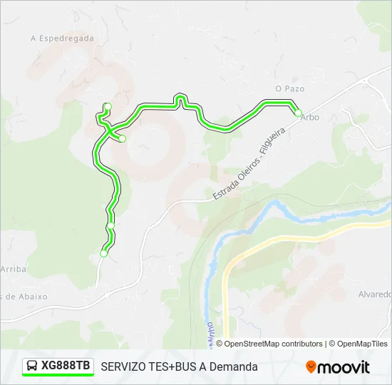 XG888TB Bus Line Map
