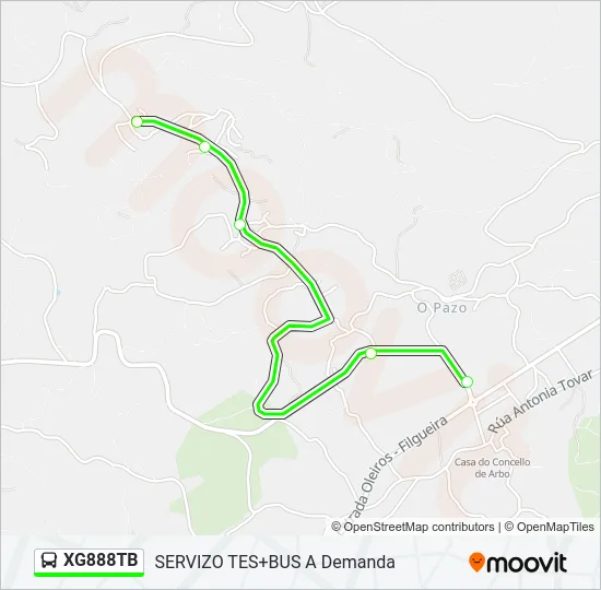 XG888TB Bus Line Map