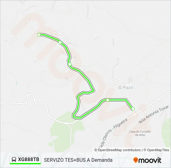 XG888TB Bus Line Map