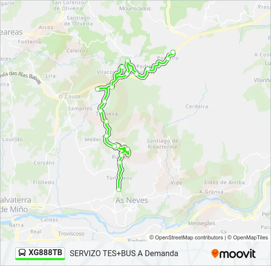 XG888TB Bus Line Map