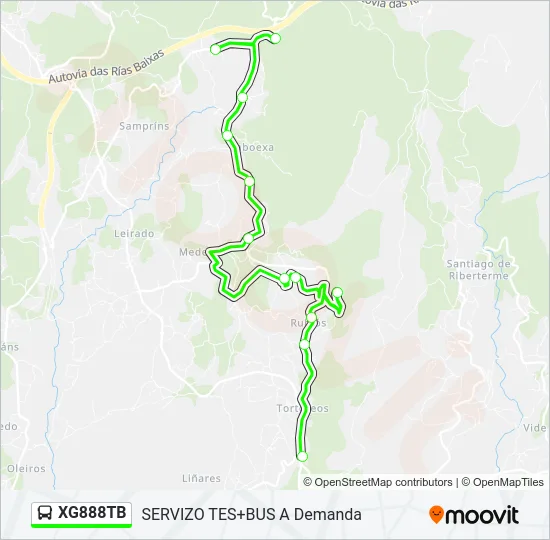 XG888TB Bus Line Map