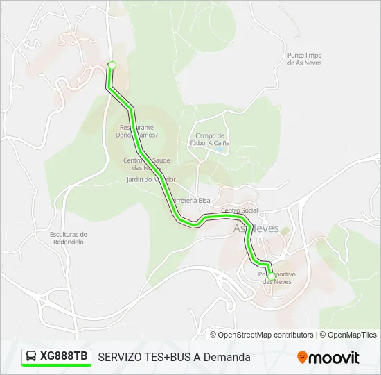 XG888TB Bus Line Map