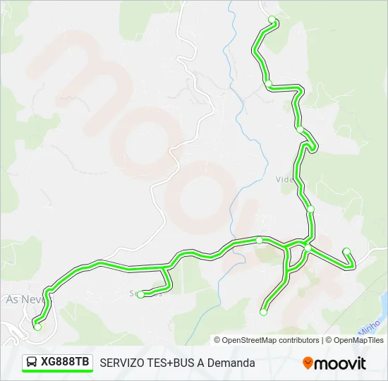 XG888TB Bus Line Map
