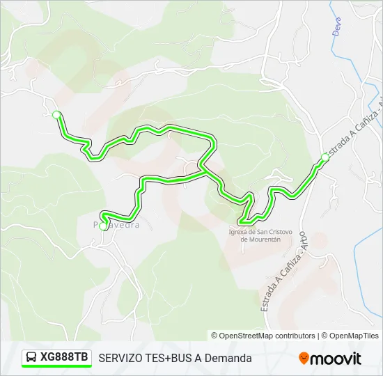 XG888TB Bus Line Map