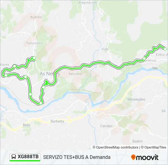 XG888TB Bus Line Map