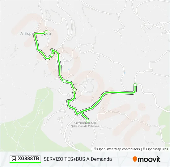 XG888TB Bus Line Map