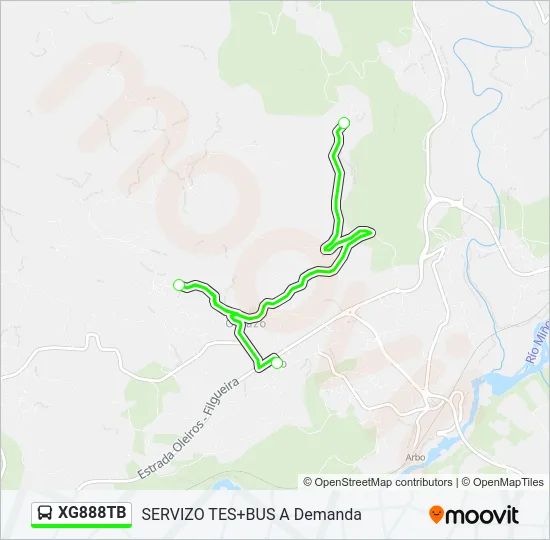 XG888TB Bus Line Map