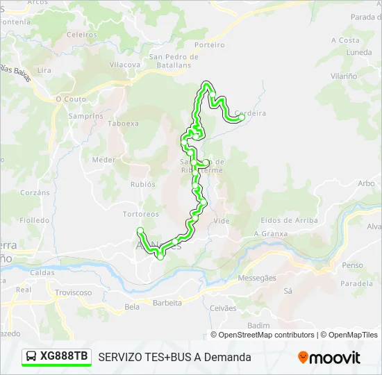 XG888TB Bus Line Map