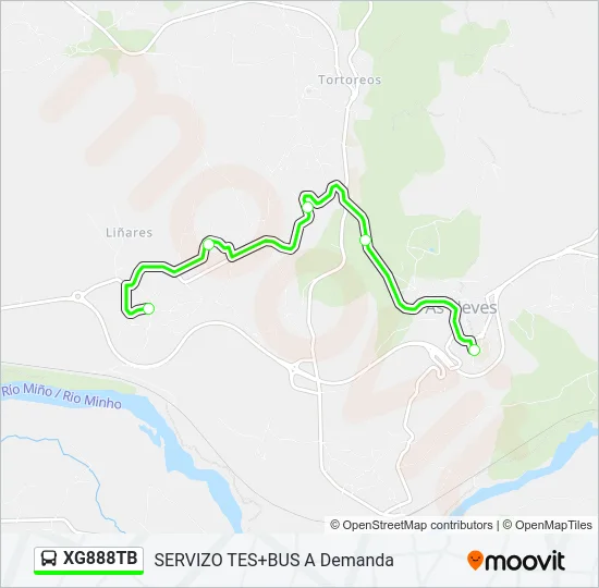 XG888TB Bus Line Map