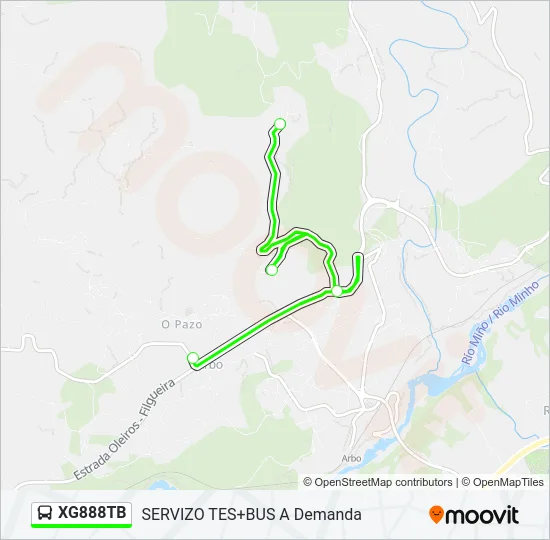 XG888TB Bus Line Map